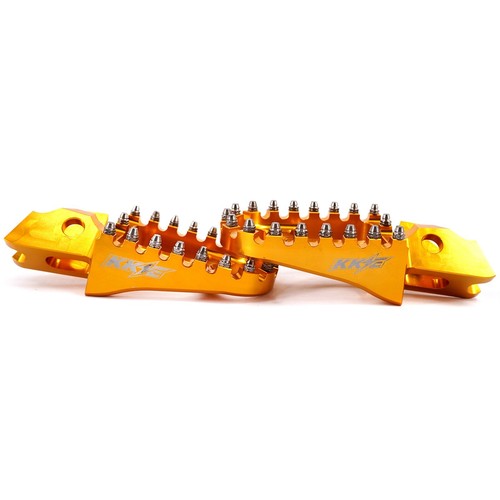 KKE Footpegs For Surron Ultra Bee 2023 Foot Pedals Motor Footrests Chrome Gold - Picture 4 of 7