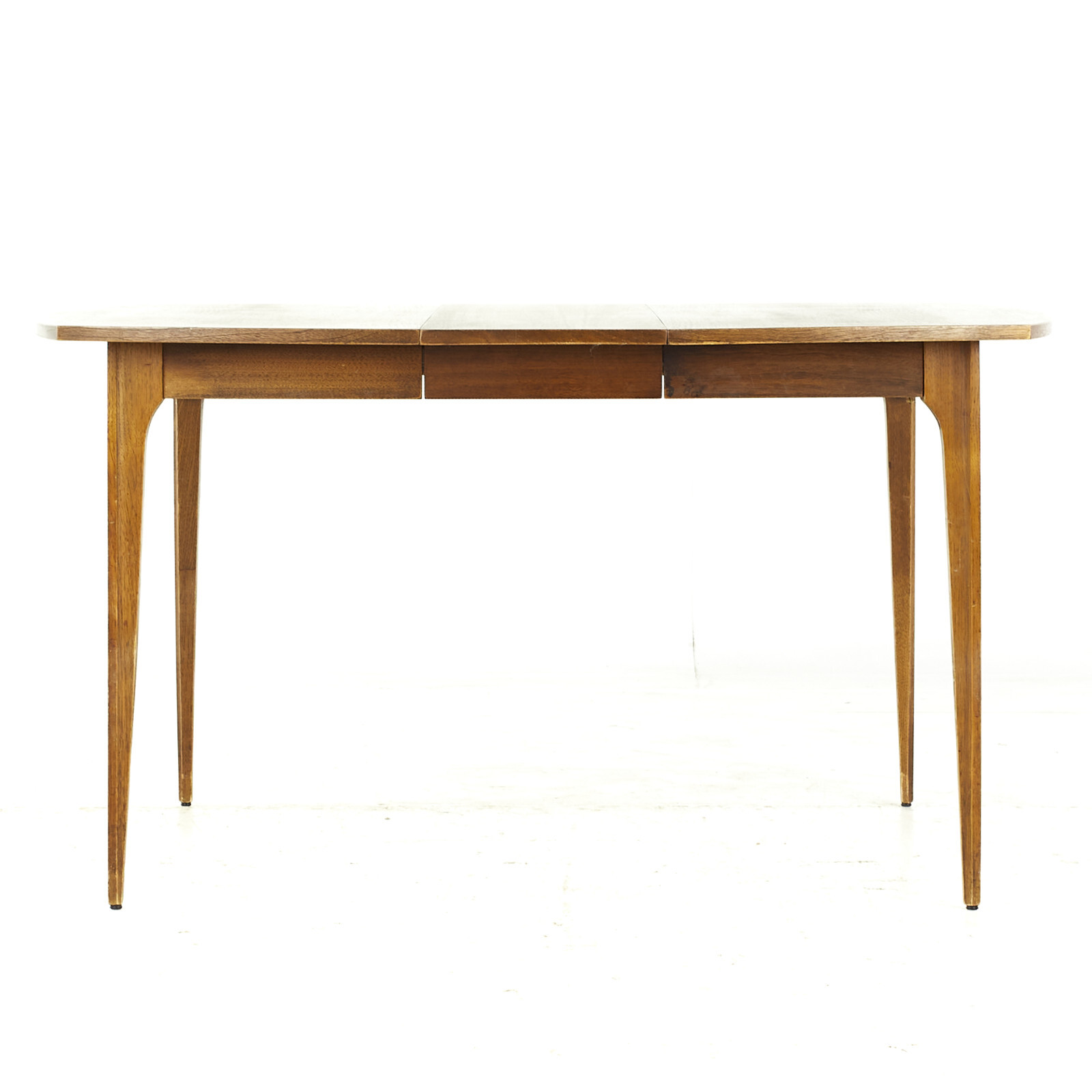 Broyhill Brasilia Mid Century Walnut Expanding Dining Table with 3 Leaves |  eBay