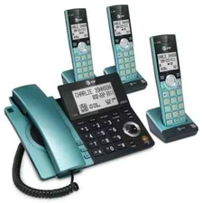 AT&T CL84367 DECT 6.0 Expandable Corded/Cordless Phone with Smart Call Blocker