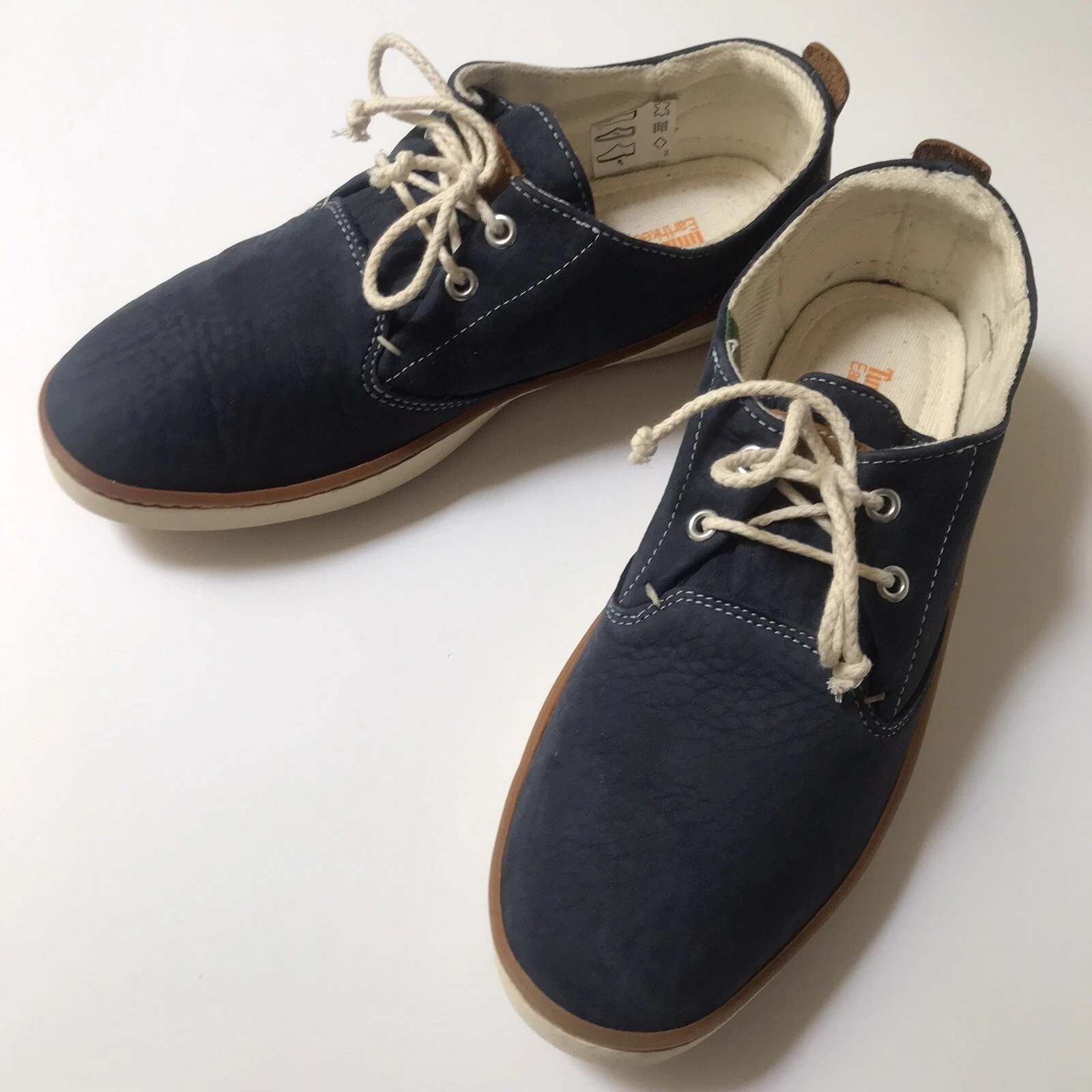 Scarpe Timberland Earthkeepers Navy Hookset in pelle nuove con scatola da donna taglia US10 EU41 5