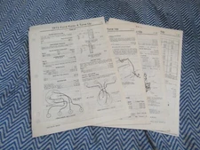 1972 FORD PINTO FORD 6 V8 JEEP FACTORY TUNE UP SPECIFICS SPEC MANUAL SHEETS SET
