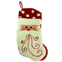 Glitzhome 3d Santa Rug-hook Stocking on sale Glitzhome 3d Santa Rug-hook Stocking on sale