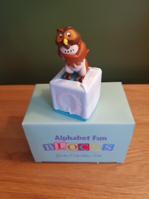 Disney Grolier Alphabet Figur Fun Blocks 'O' Eule WTP Figur 