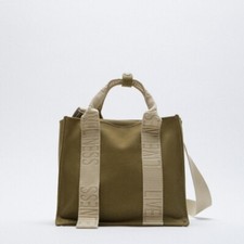 Borsa Zara Tela Mini, Borsa Tote Stampata Grande Capacità