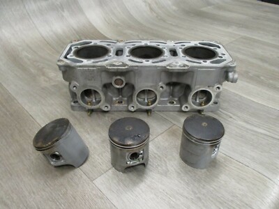 95 1995 Polaris Indy 580 XLT Snowmobile Engine Cylinder Jug Block Pistons Piston
