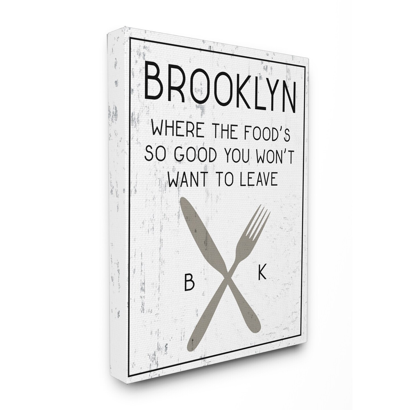 Stupell Brooklyn Food Stretched Canvas Wall Art  Oversized