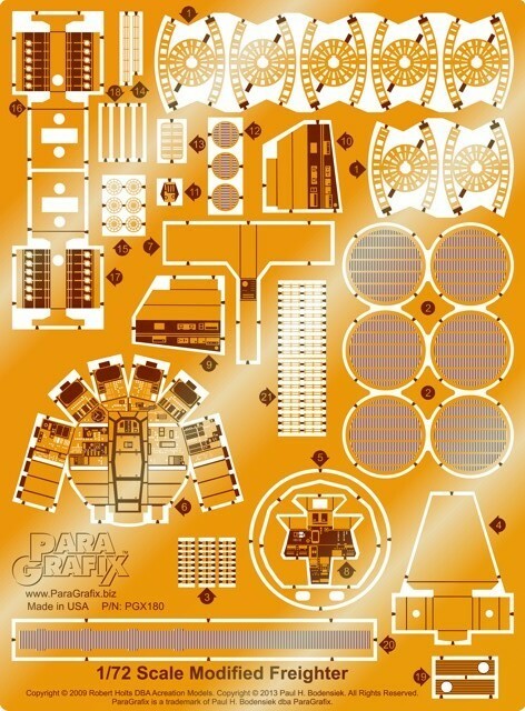   MILLENNIUM PLAQUETTEセット Star Wars - Fine Molds Millennium Falcon Photoetch Set 1:72