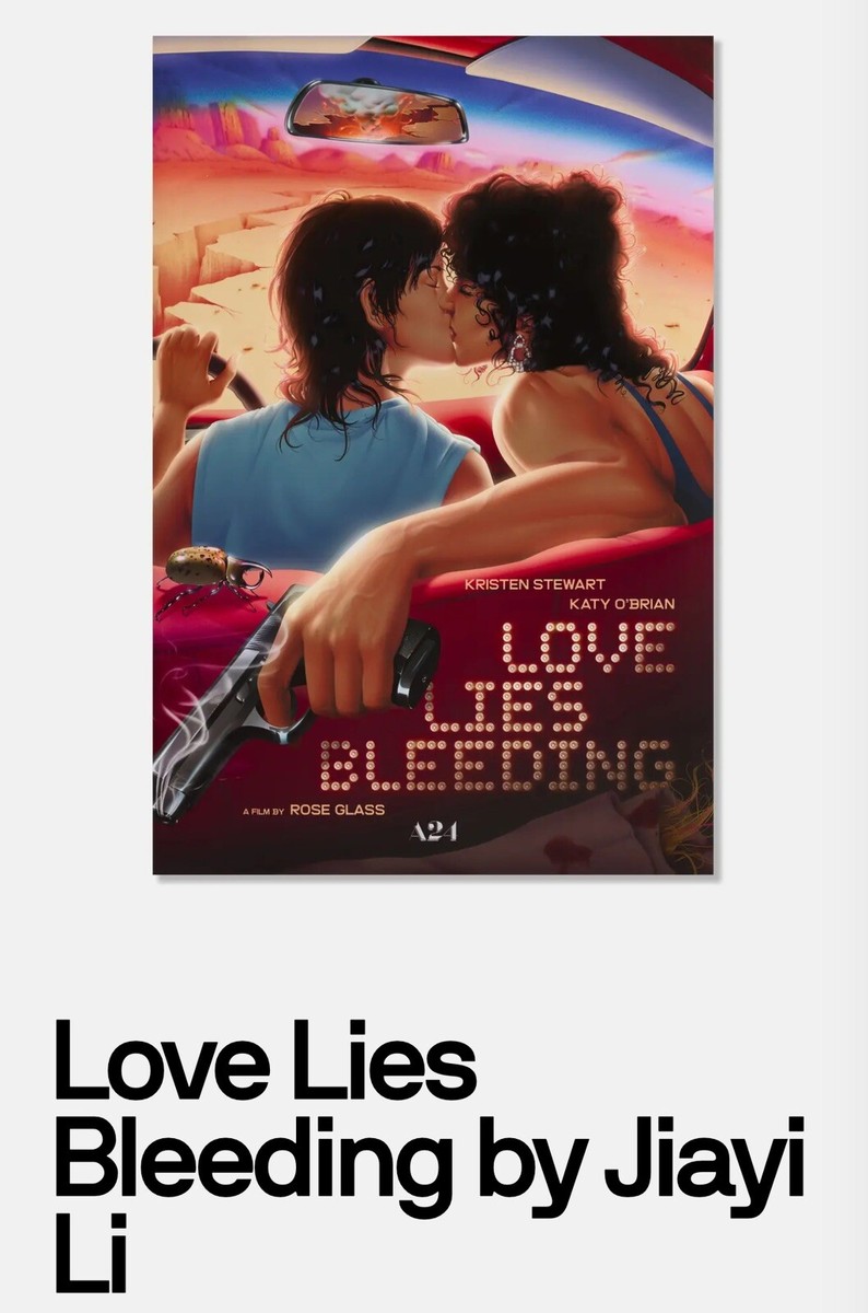 A24 2024 Film Love Lies Bleeding Poster 24x36 Art Print By Jiayi