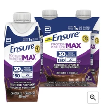 En sure Protein Max 30g Chocolate Drink Supplement Nutritious 4 x 330mL ea NEW