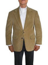 Men's Tan Corduroy Lands' End Sports Jacket Size 40