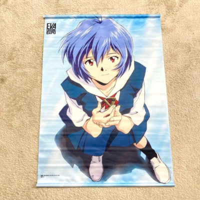 Evangelion Rei Ayanami School Uniform B2 Size Tapestry Wall Scroll