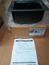 (1) NEW COLDMASTER FOOD PANS CARLISLE 6" BLACK DEEP HALF SIZE COLDPAN CM110103