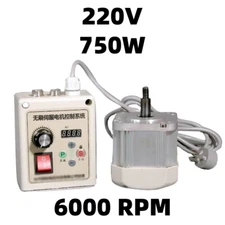 750W Permanent Magnet Servo Motor & Controller Woodworking Driver Face Mount New