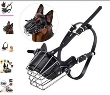 leather big dog muzzle