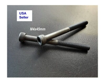 M4 4x45 mm Black Alloy Steel Allen Socket Head Cap Screw Bolt Coarse DIN912 12.9