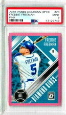 2018 Panini Donruss Optic Freddie Freeman Pink PSA 9