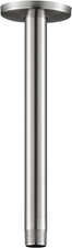 Shower Arm with Flange, 10 in Brushed Nickel Ceiling Mount Replacement Rain Show