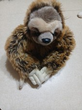 Aurora Plush 10" Sloth Brown Long Hair