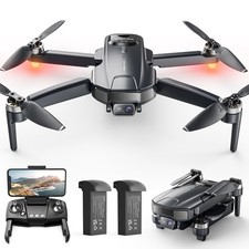 WeFone Drones with Camera for Adults 4k, WF31 GPS RC Drone FPV Foldable Black 