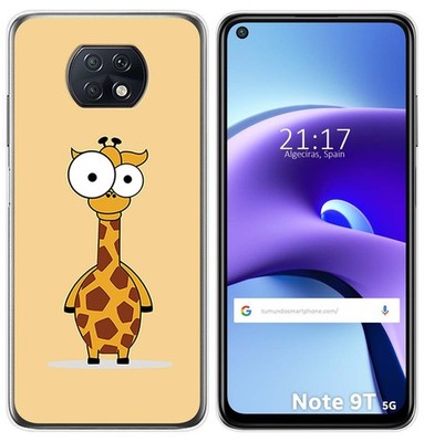 Hülle Gel Tpu Für Xiaomi Redmi Note 9T 5G Design Giraffe Zeichnungen