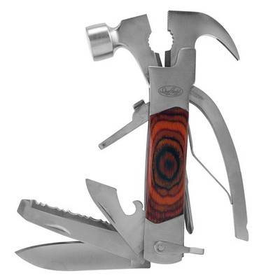 Sheffield 12913 14-in-1 Hammer Multi Tool, Stocking Stuffers, Small, Black 