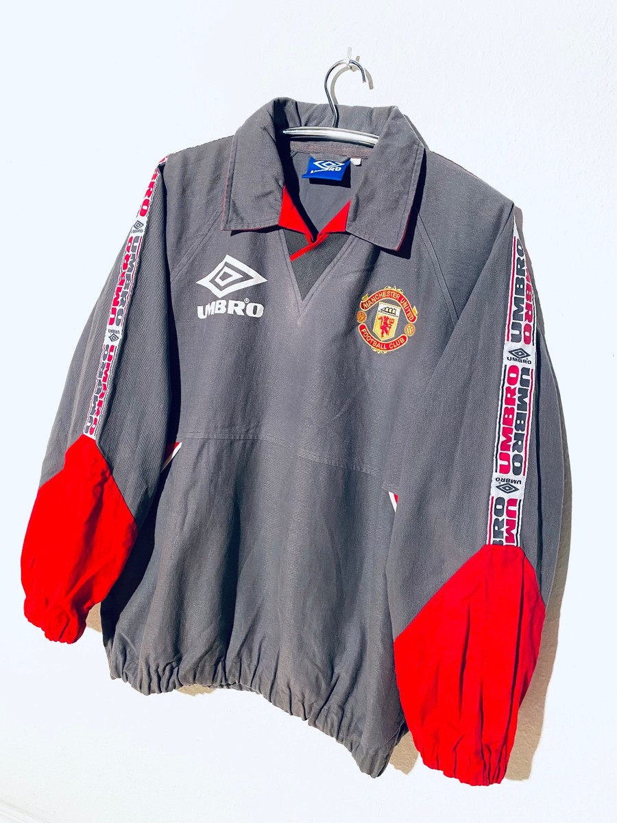 Manchester United Adult XL Football Training Drill Top Umbro 1994