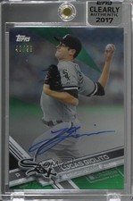 2017 Topps Clearly Authentic Auto Green 49/99 Lucas Giolito #CAAU-LG Auto 8k4