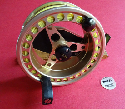 EINE SUPER WENIG GEBRAUCHTE 4'' ORVIS BATTENKILL LARGE ARBOUR IV FLIEGENROLLE + SCHNUR