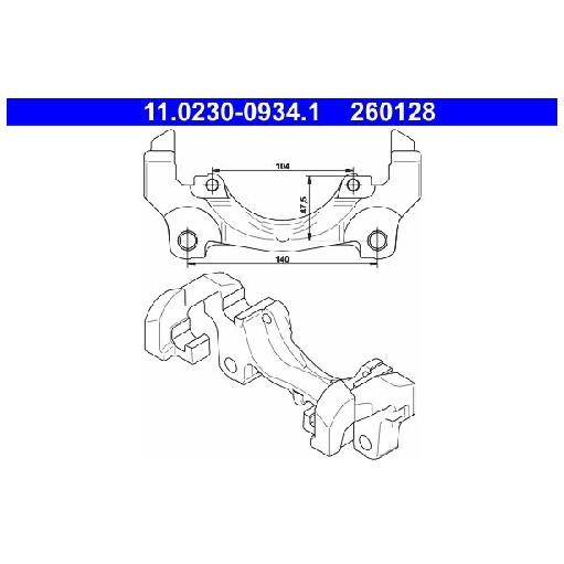 Halter Bremssattel Vorne FüR Volvo V70 135 2.5 3.0 3.2 07 Bis 16 ATE T1WB Jtwa-image