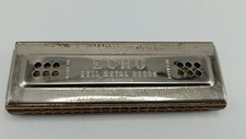 VINTAGE HOHNER  HARMONICA ECHO MOUTH ORGAN USED DOUBLE SIDED METAL REEDS.GERMANY