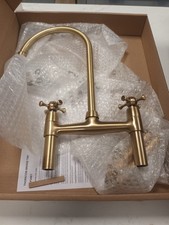 Lamona Thornton Bridge Tap Aged Brass Kitchen Sink Mixer Tap Brand New In Box