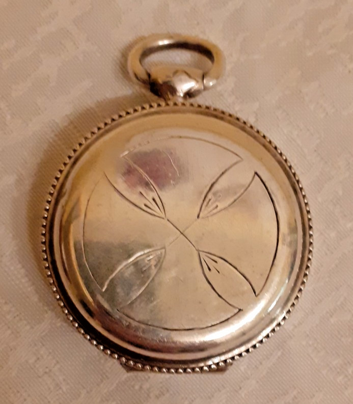 Schöne Hostiendose Silber / innen vergoldet / versilbert Anhänger