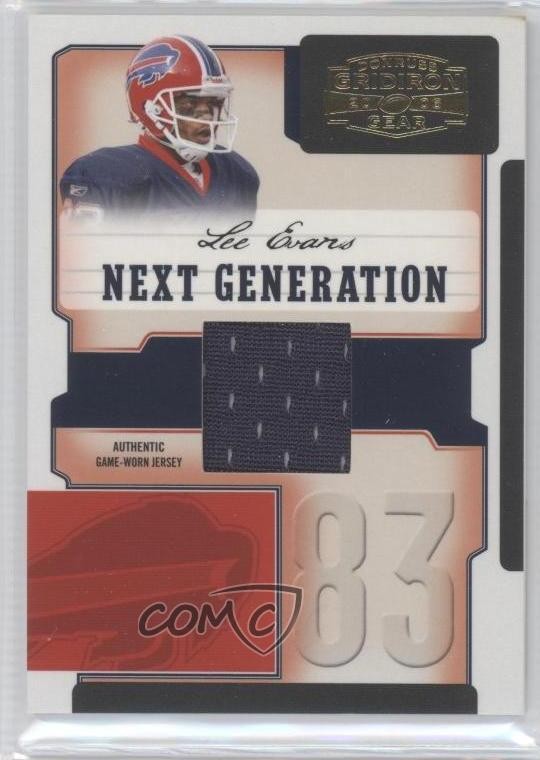 2006 Donruss Gridiron Gear Next Generation Jerseys 221/250 Lee Evans #NG-18 0o9