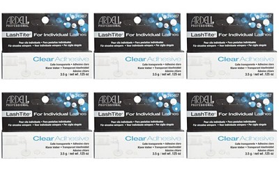 (Lot 6) Ardell LashTite Individual Eyelash Adhesive Glue Clear Made In USA