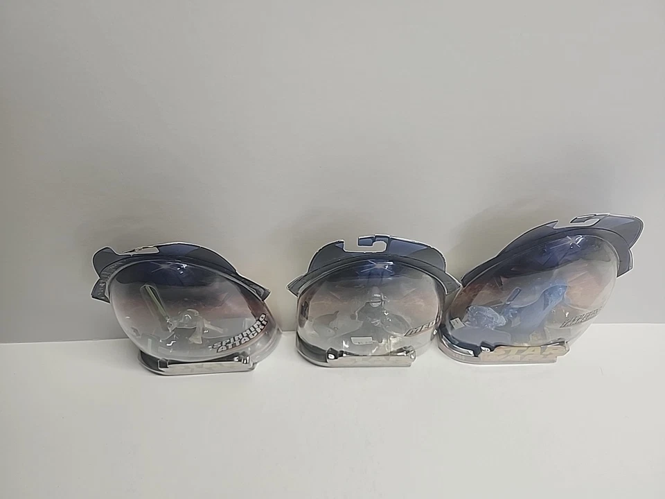 Lote de 3 figuras de acción Star Wars La venganza de los Sith en tarjeta nuevo en paquete envío gratuito Foto 2 de 4