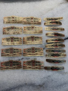 10 Fuente OpusX Forbidden 2017 Cigar Bands - Rare 