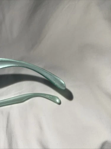 VTG Oakley Frogskin Sunglasses Green Mirrored Lenses & Bag