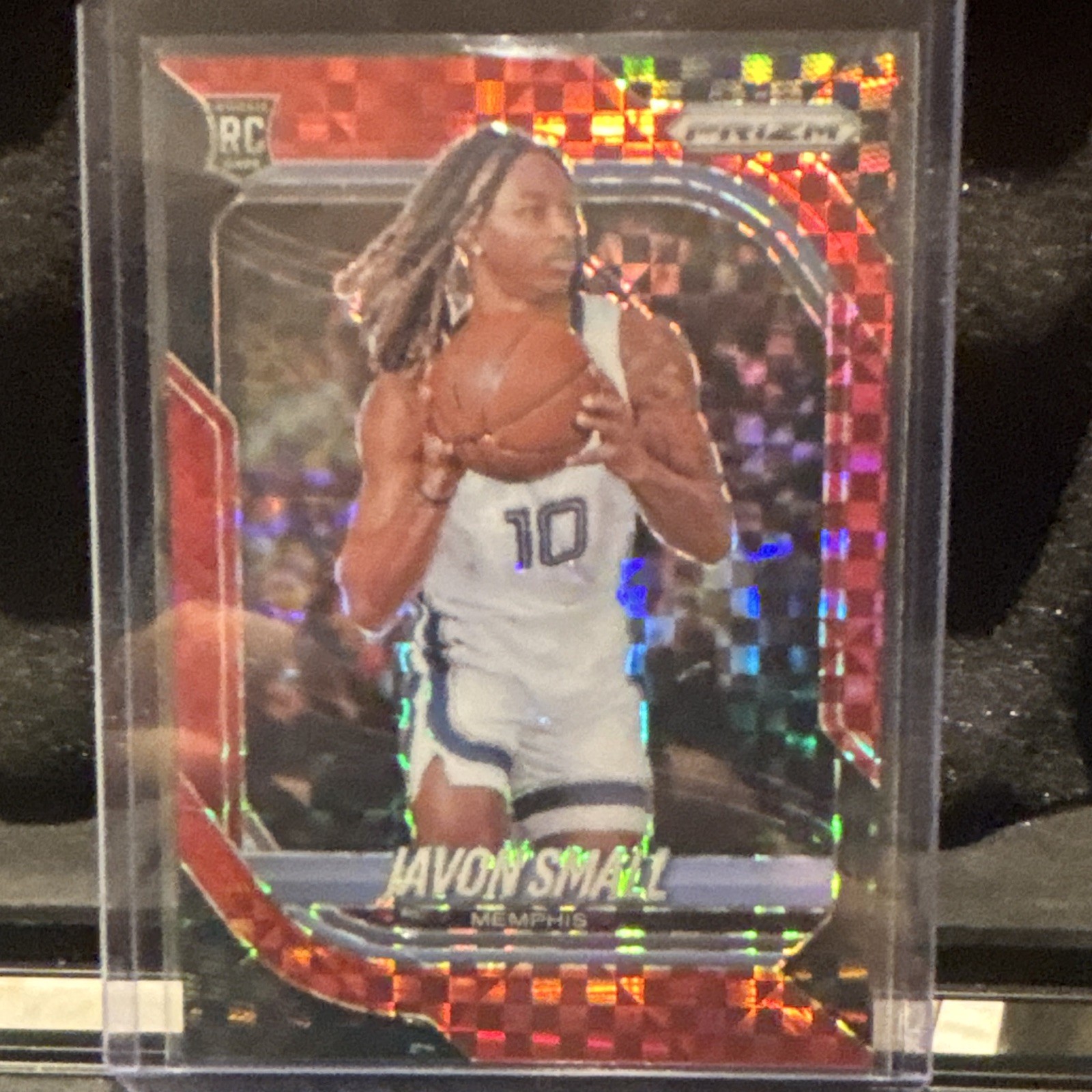 Panini Prizm 2026 Javon Small Rookie #39 Memphis Tigers Red checkerboard 16/75