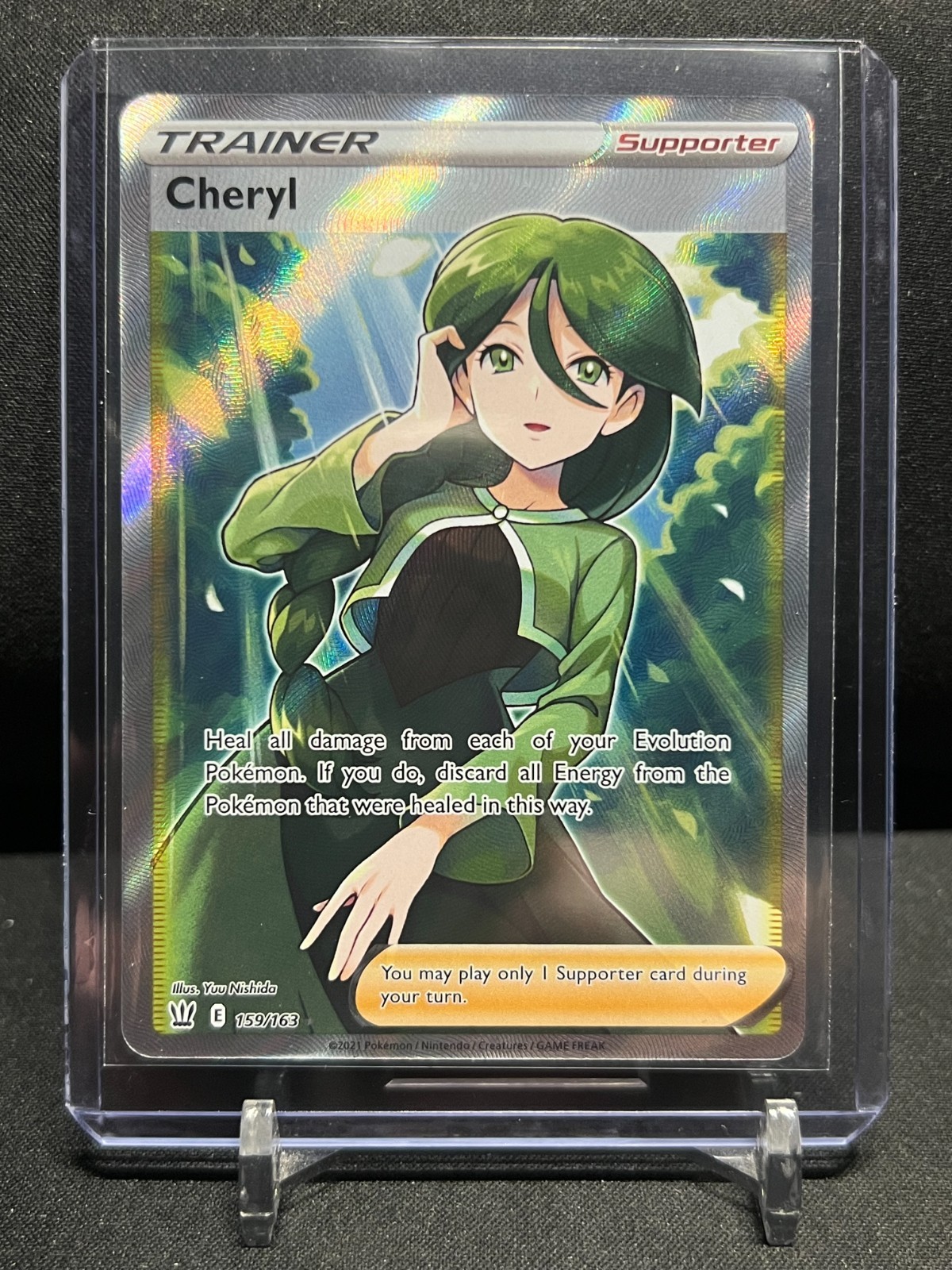 Cheryl 159/163 Ultra Rare Holo Pokémon 2021 Battle Styles NM
