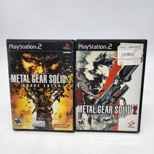 Metal Gear Solid 2 & 3 Sons of Liberty Snake Eater PS2 PlayStation 2 Lot