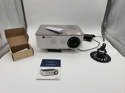 FANGOR F-405 Full HD 1080P Projector - Complete with Remote, Manual, and Mount