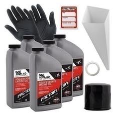 Factory Racing Parts SAE 10W-40 5qt Oil Change Kit For Yamaha Bolt XVS95 FJR1300 45.59 per gallon