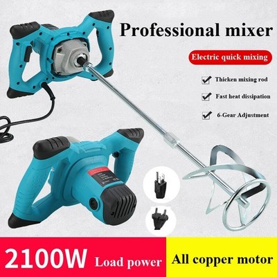 Handheld Multipurpose Industrial Putty Agitator Paint Mixer Meat Stirrer 6-speed