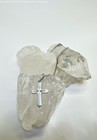Silver Tone Sarah Coventry Etched Cross Pendant Necklace 5.0g — photo 1