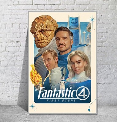 The Fantastic Four First Steps (2025) Film POSTER Plakat  - 182c