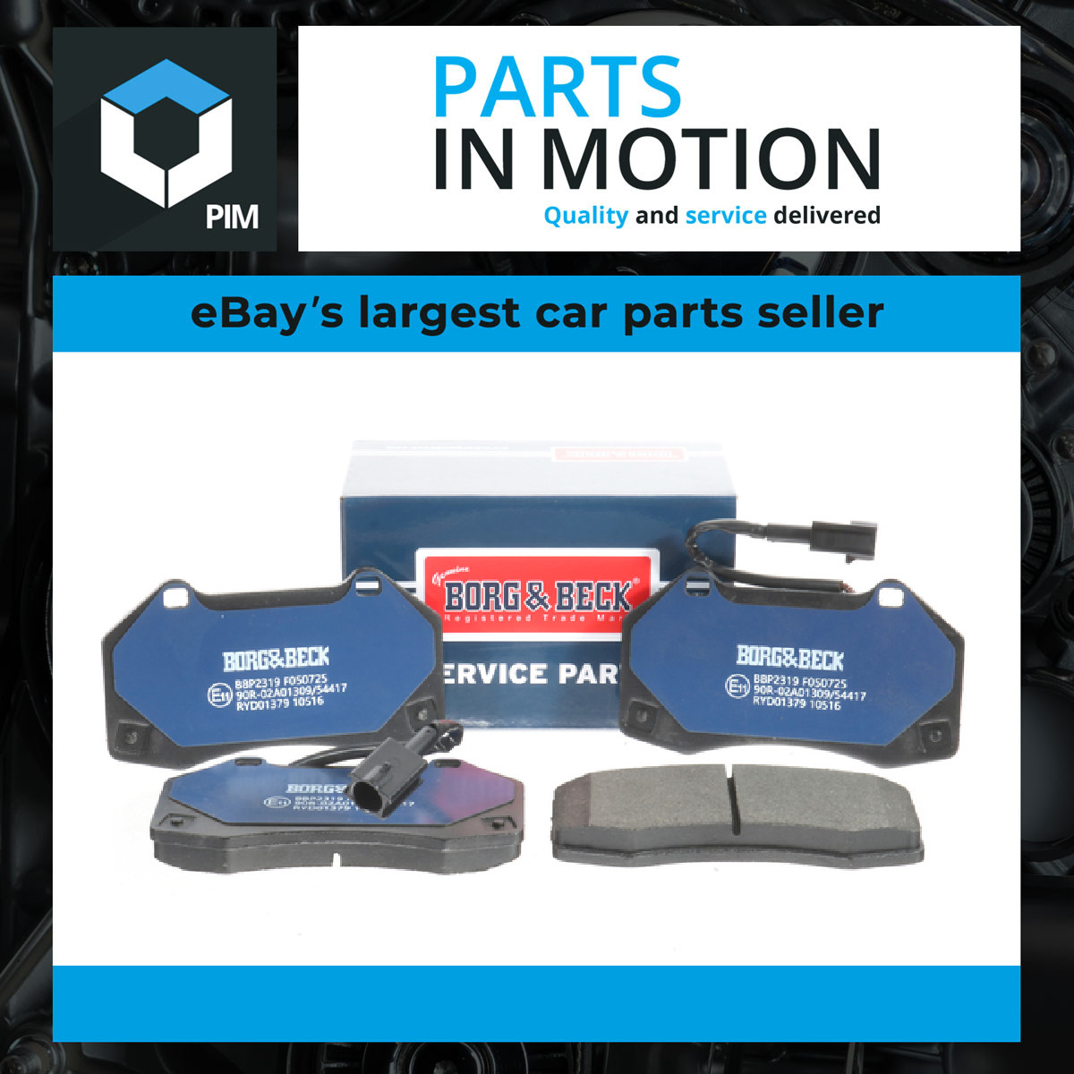 Brake Pads Set Front BBP2319 Borg & Beck 71773661 77366290 77366718 77367517 New