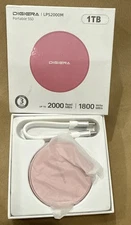 NEW, OPEN BOX! Digiera LPS2000M 1TB Portable Magnetic SSD 2000 MB/s, Color: Pink