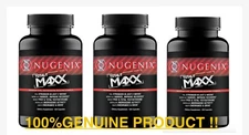 3 Bottles Nugenix Maxx Boost Testosterone Booster 120ct. REAL FROM MANUFACTURER