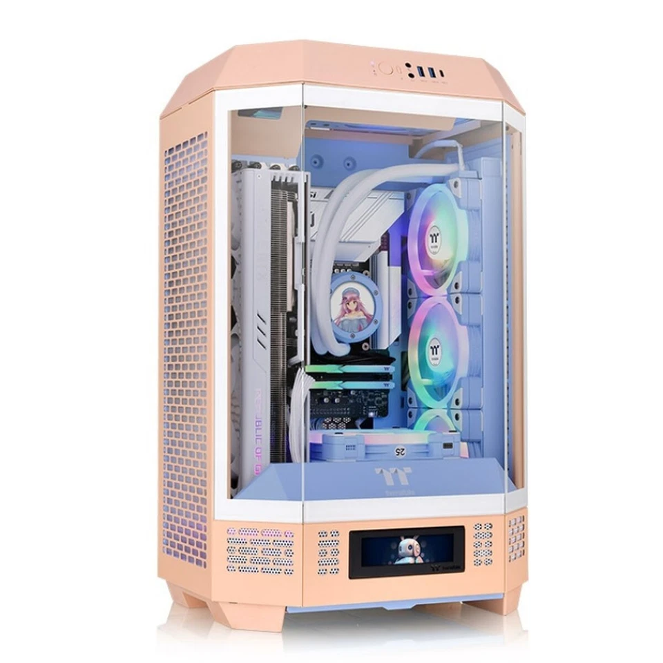 ATX Semi-Tower Gehäuse THERMALTAKE Tower 300 Peach Fuzz Pfirsich