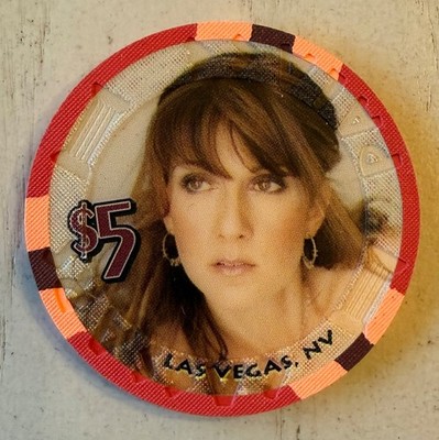 Caesars Palace Las Vegas $5 Celine Dion A New Day Casino Chip